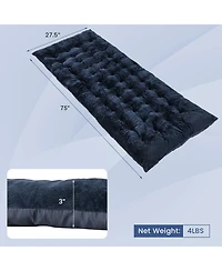 Akiudex 75 x 27.5 inch camping cot pads with soft and breathable crystal velvet