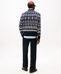 Tommy Hilfiger Men's Fair Isle Crewneck Long Sleeve Sweater