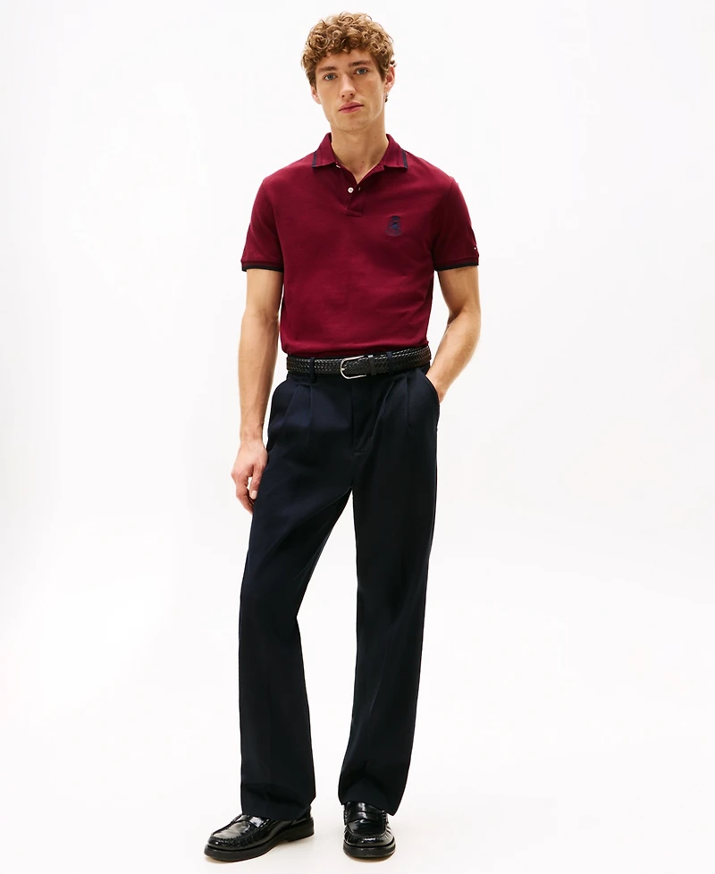 Tommy Hilfiger Men's Holiday Crest Regular Fit Polo Shirt
