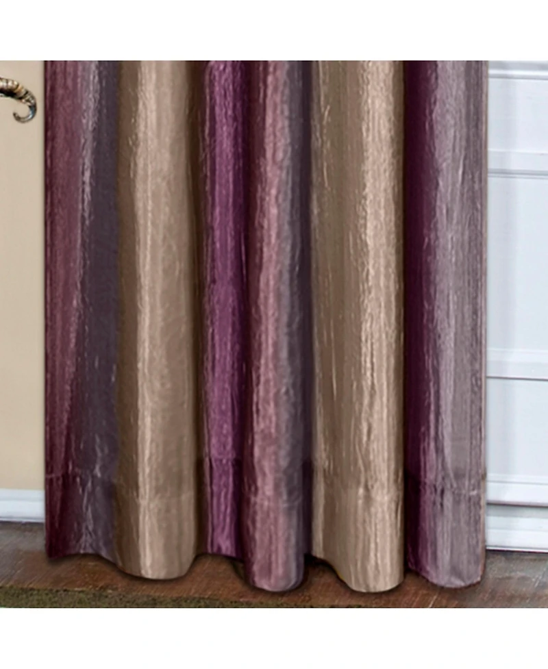 GoodGram Ombre Crushed Satin Sheer Single Window Curtains & Valances - 50 in. W x L