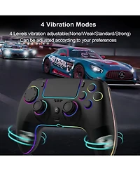 Nbcp Wireless Controller with 7 Rgb Colors for PS5 Pro/Slim, Steam, iOS, Mac, Pc Windows, Android, Dual Vibration, Turbo, Programmable, 3.5mm Audio Ja