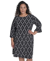 Tommy Hilfiger Plus Bell-Sleeve Shift Dress
