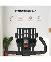 Soozier Adjustable Exercise Bike, Flywheel Indoor Stationary Bike