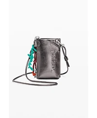 Desigual Women's Medium metallic 3D logo phone holder