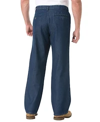 KingSize Big & Tall Relaxed Fit Comfort Waist Pleat-Front Expandable Jeans