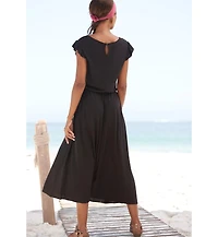 Lascana Women's Flutter Sleeve Dress