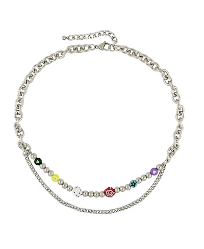 Rebl Jewelry Y2K Layered Charm Necklace