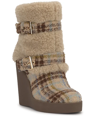 Jessica Simpson Women's Meztyn Cozy Wedge Booties