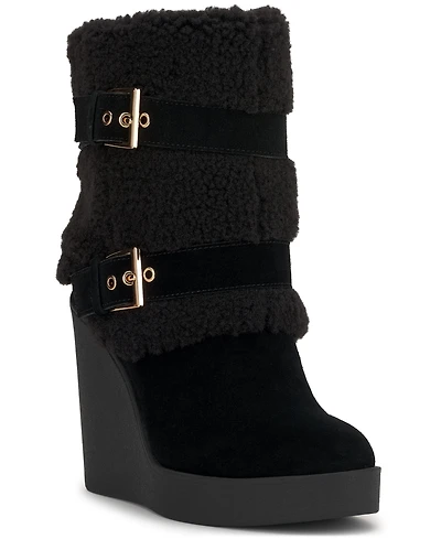 Jessica Simpson Women's Meztyn Cozy Wedge Booties
