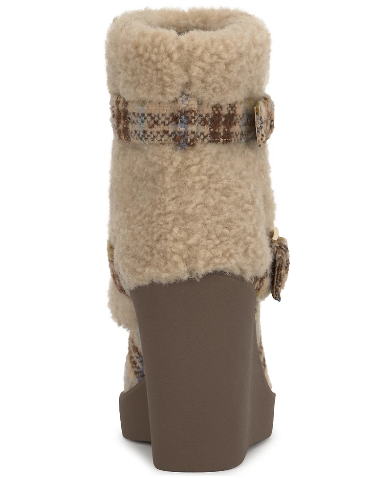 Jessica Simpson Women's Meztyn Cozy Wedge Booties