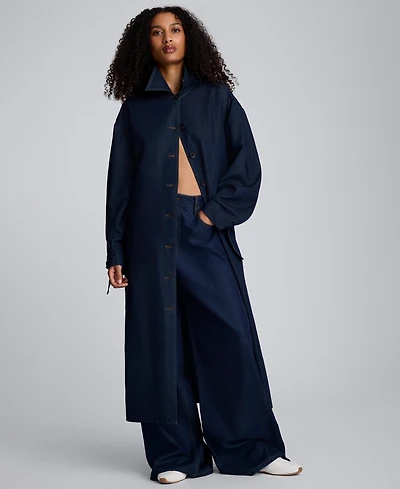 Kenneth Cole Women's Belted Maxi Trench Coat