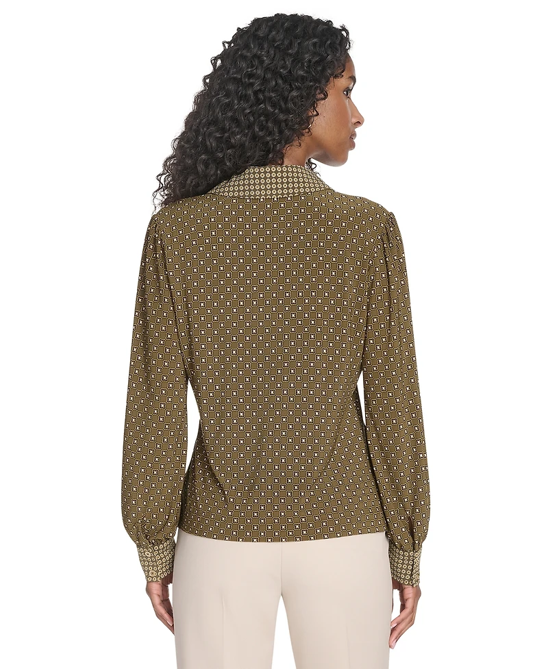 Tommy Hilfiger Women's Foulard Johnn Collar Top