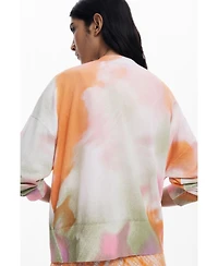 Desigual Women's Tie-dye floral cardigan