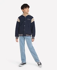 abercrombie kids Boys Fleece Hooded Bomber Jacket