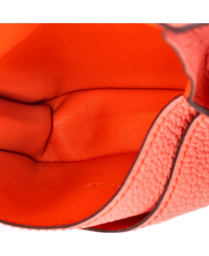 Pre-Owned Hermes Dogon Card Holder Verso Togo