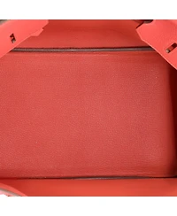 Pre-Owned Hermes Birkin 35 Handbag Pink Clemence with Palladium Hardware