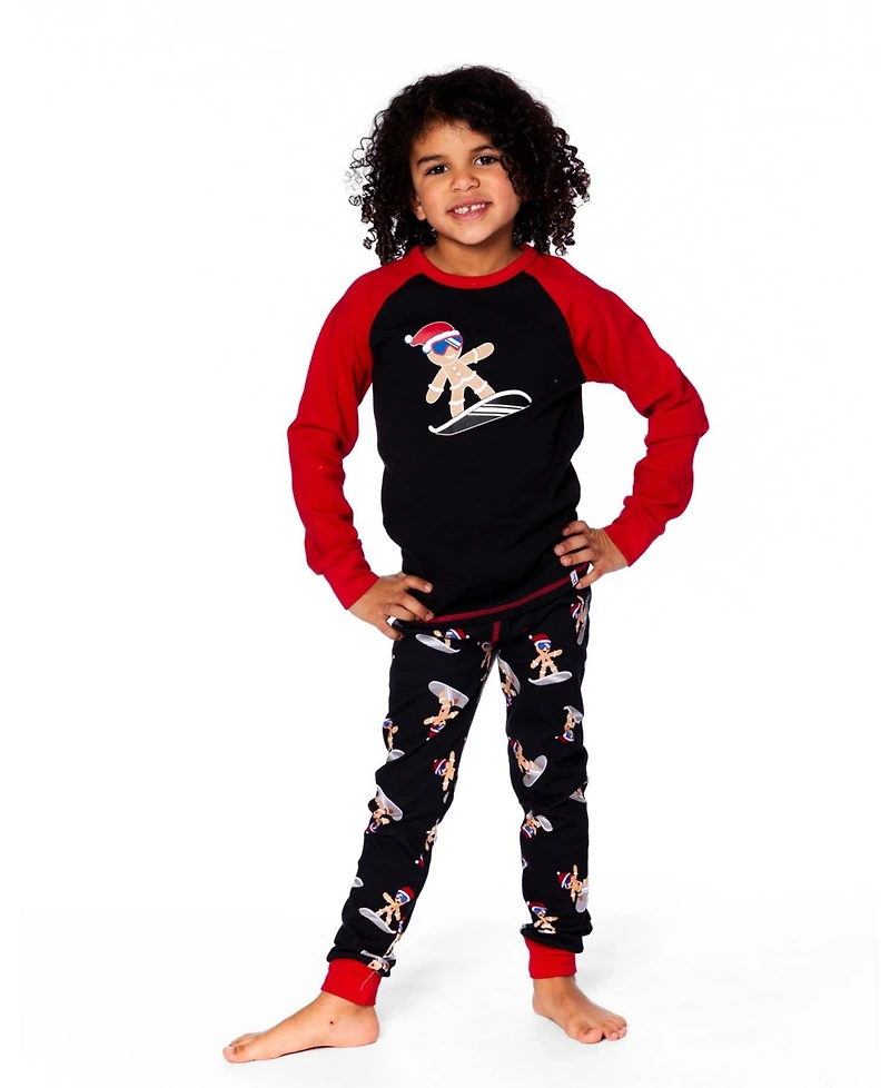 Deux par Baby Boy Two-Piece Cotton Pajama Set Black Cookie Print