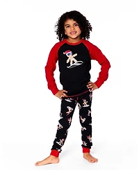 Deux par Baby Boy Two-Piece Cotton Pajama Set Black Cookie Print