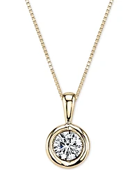 Sirena Energy Diamond Pendant Necklace (1/5 ct. t.w.) in 14k Gold, White Gold or Rose Gold