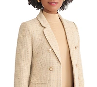Jones New York Women's Faux Double Breasted Suede Jacket