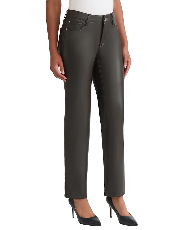 Jones New York Women's High Rise Elastic Waistband Pants