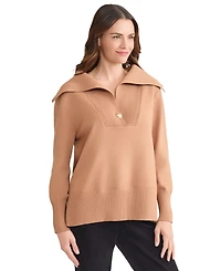 Jones New York Women's Oversized Collar Sweater