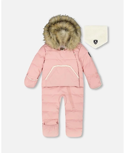 Deux par Baby Girl One-Piece Snug Snowsuit Designed for Car Seat Pink - Baby|Toddler