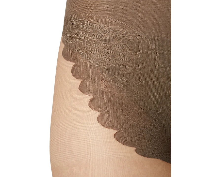 Hue Women's French Lace Control Top Pantyhose