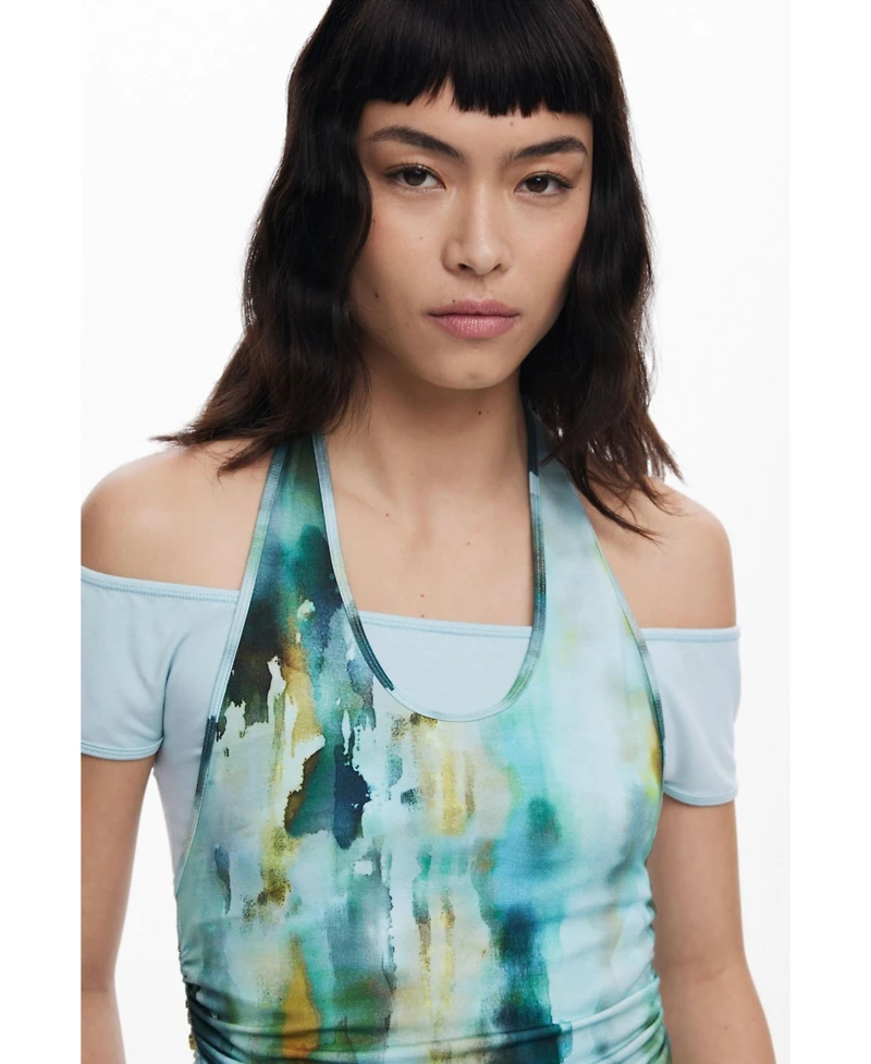 Desigual Women's Double-layer effect T-shirt