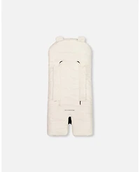 Deux par Deux Baby Unisex Snugly Baby Wrap Designed for Car Seat and Stroller Off-White - Baby