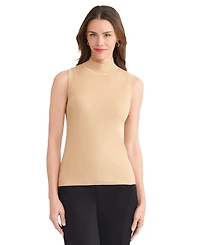 Jones New York Women's Sutton Mock-Neck Sleeveless Sweater
