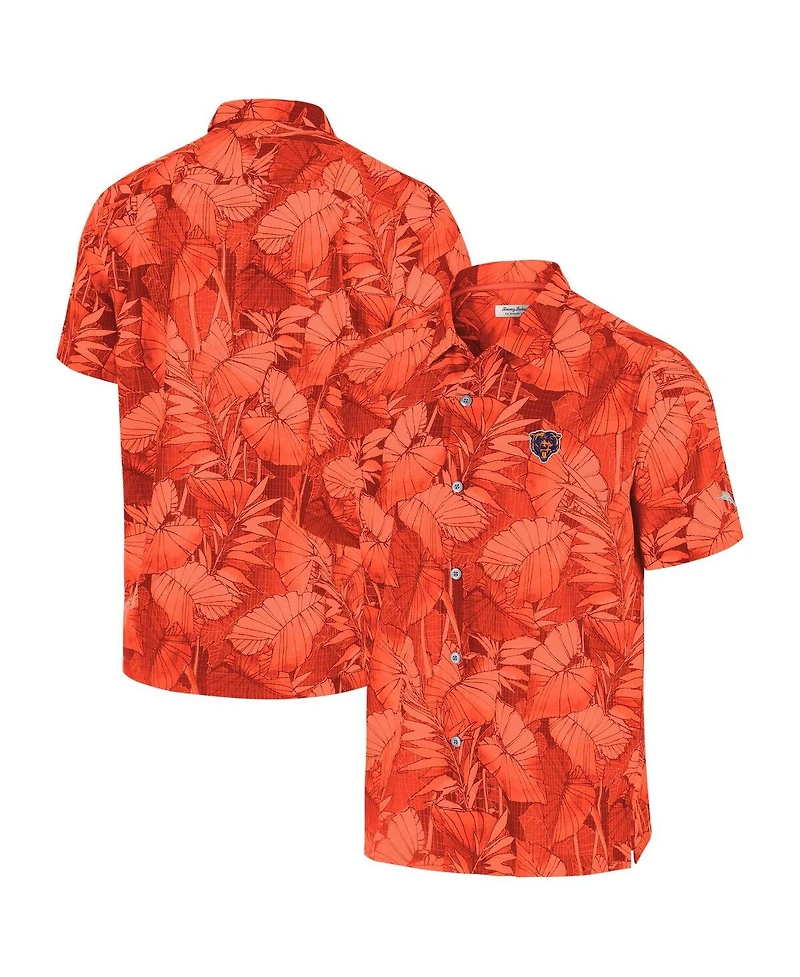 Tommy Bahama Men's Orange Chicago Bears Coast Nuevo Fronds Camp Button-Up Shirt