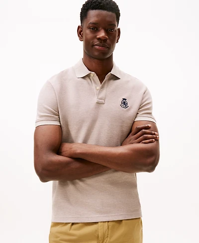 Tommy Hilfiger Men's Heathered Crest Regular Fit Polo Shirt
