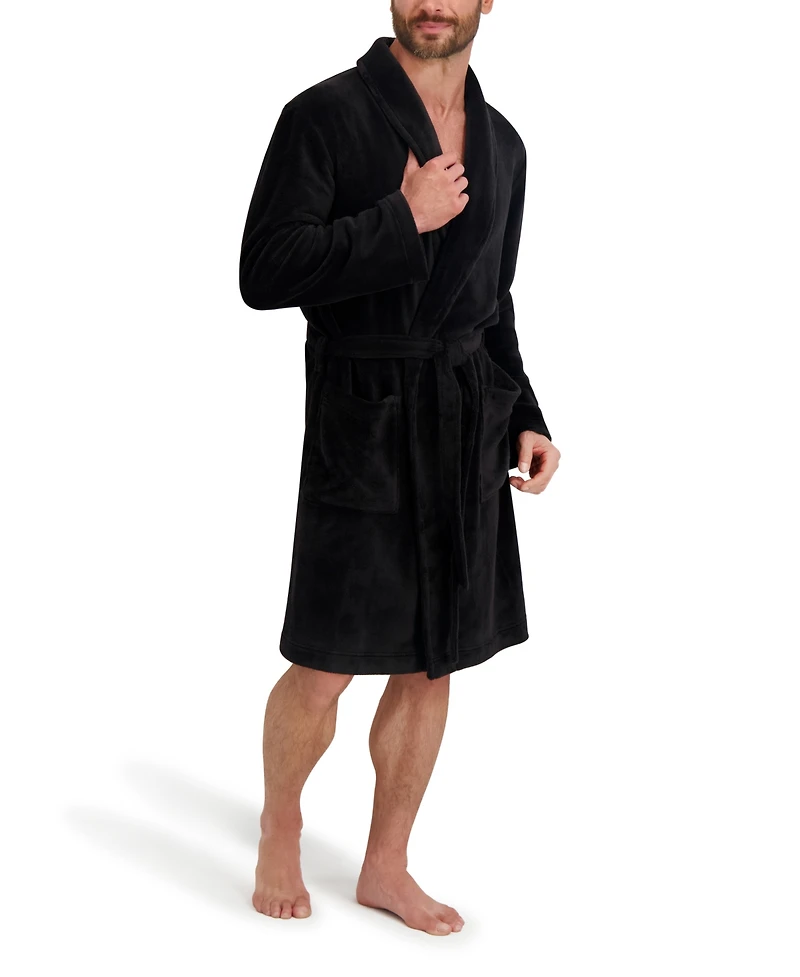Hanes Men's Adjustable Plush Robe