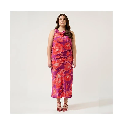 Estelle Ember Cowl Neck Dress
