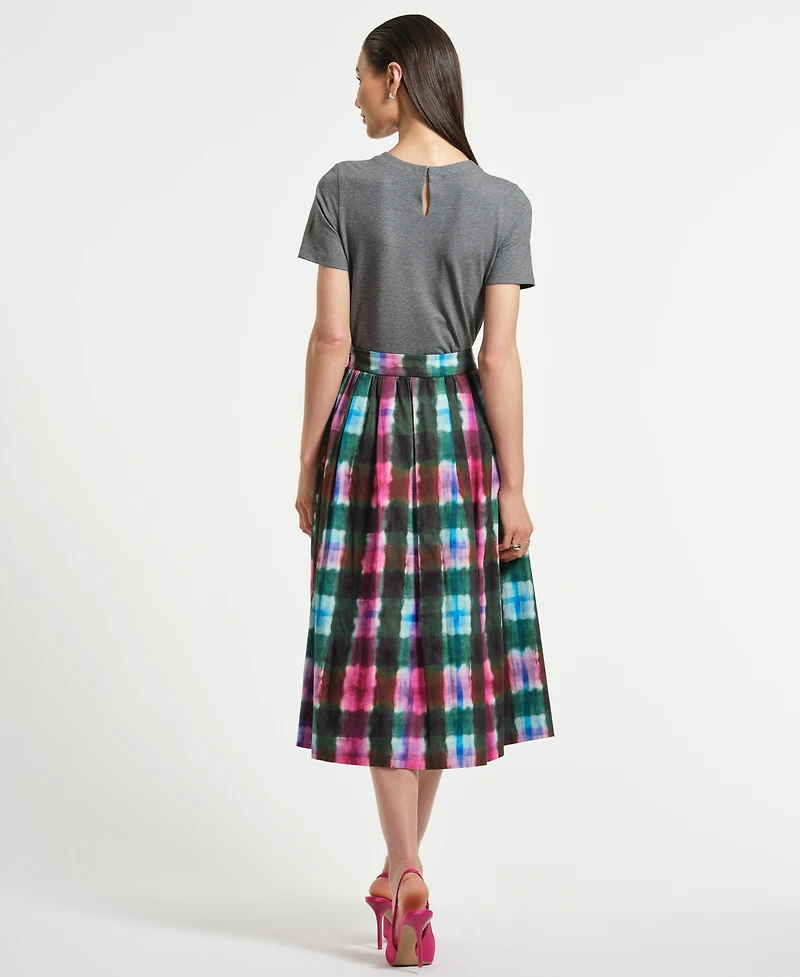 Isaac Mizrahi Women's Crystal Bow Neck T-Shirt