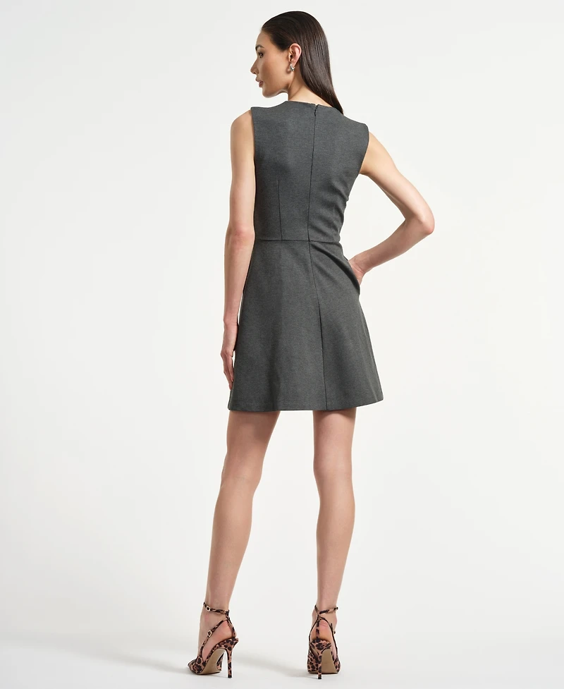 Isaac Mizrahi Women's Sleeveless Swingy Bow Dress