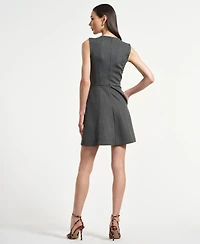 Isaac Mizrahi Women's Sleeveless Swingy Bow Dress