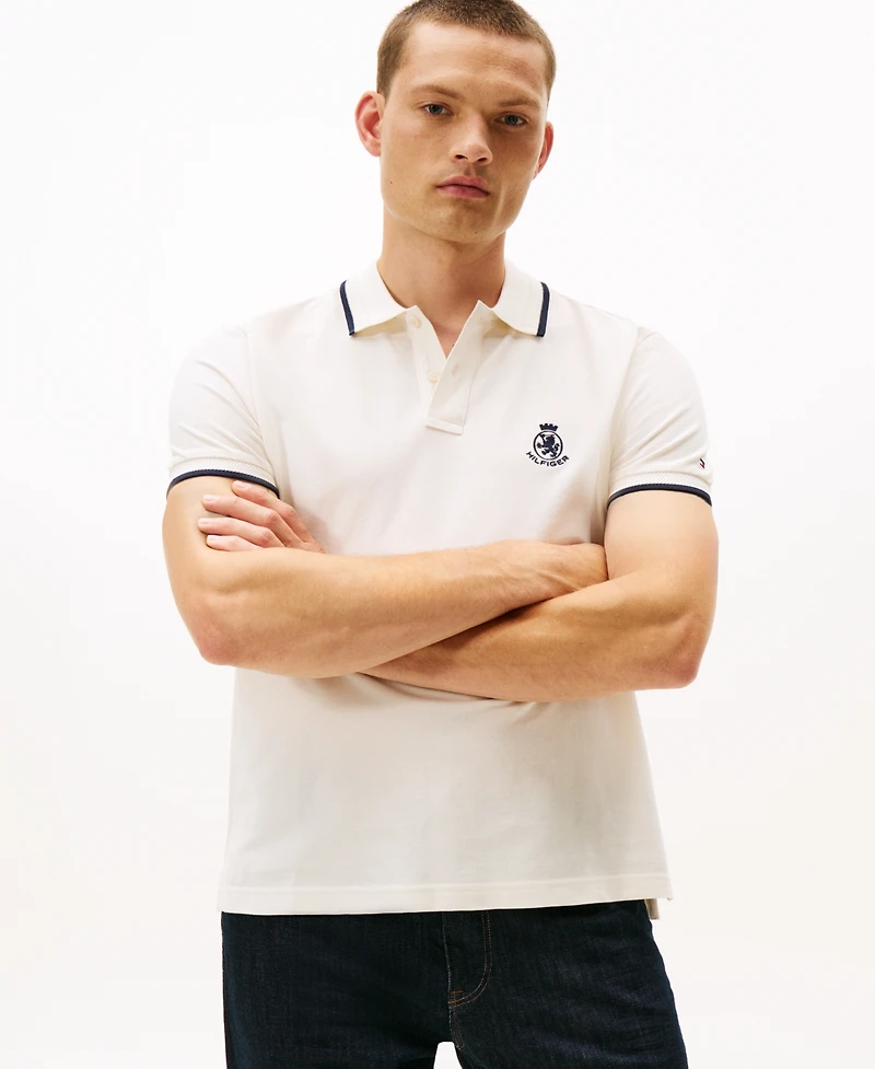 Tommy Hilfiger Men's Holiday Crest Regular Fit Polo Shirt