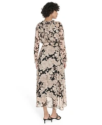 Tommy Hilfiger Women's Long Sleeve Tie Waist Dress