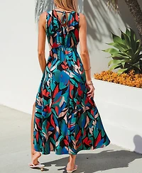 Cupshe Women's Wait and See Tropical Maxi Beach Dress