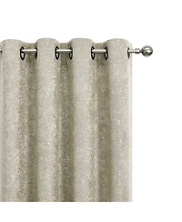 Kate Aurora 2 Pack Glam Metallic Sparkle Thermal Light Filtering Grommet Top Curtains