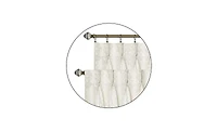 Kate Aurora Complete 6 Piece Attached Custom Jacquard & Sheer Window Curtain Set