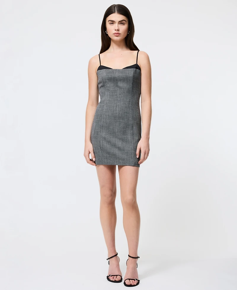 French Connection Women's Owen Plaid Peek-a-Boo Mini Dress