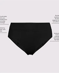 Lands' End Plus Pinchless High Waisted Bikini Bottoms