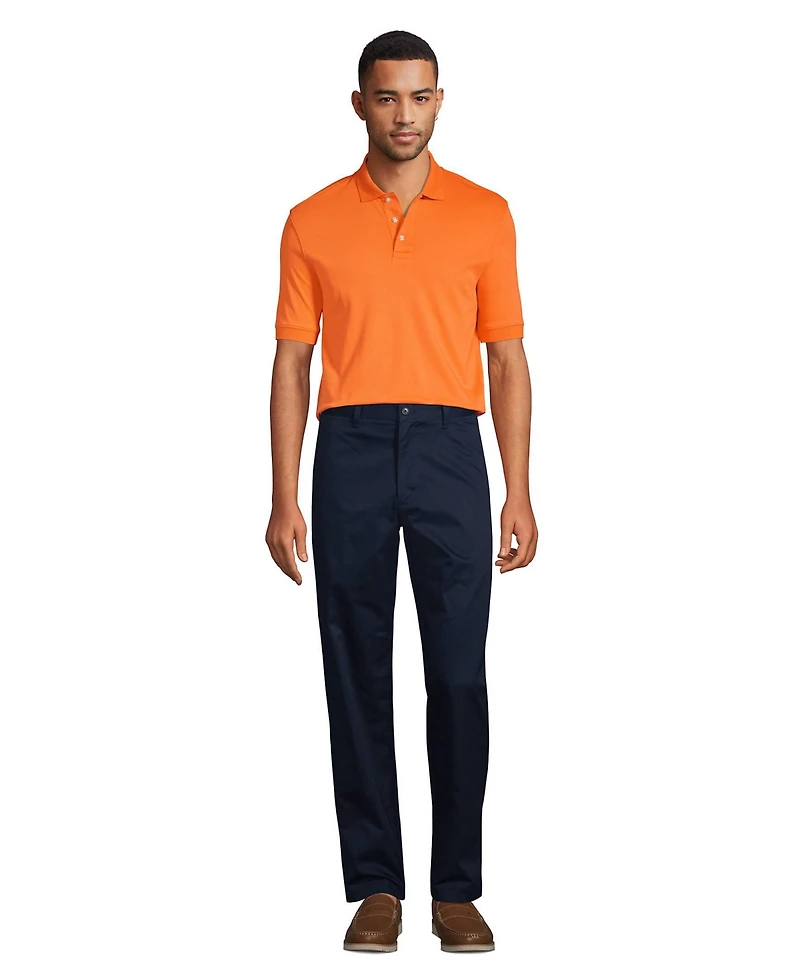 Lands' End Men's Short Sleeve Interlock Polo Shirt