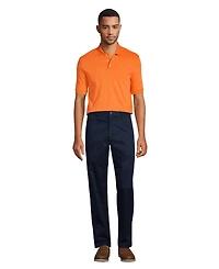 Lands' End Men's Short Sleeve Interlock Polo Shirt