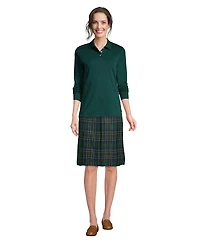 Lands' End Women's Long Sleeve Interlock Polo Shirt