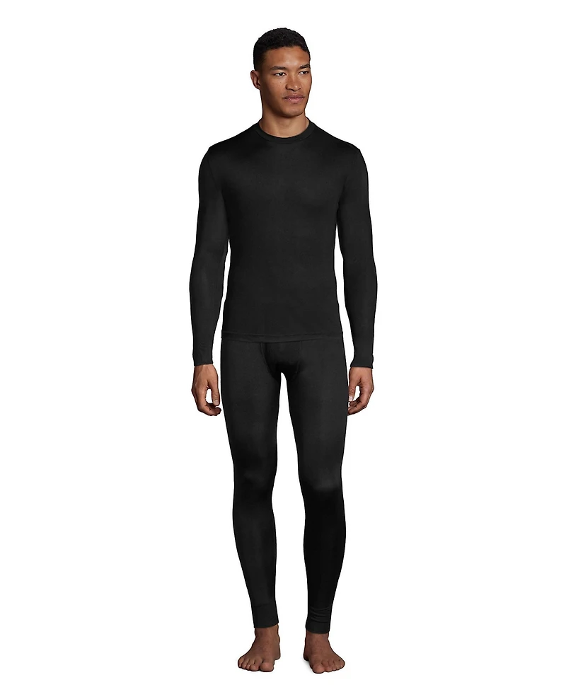 Lands' End Men's Silk Long Underwear Crew Neck