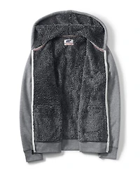 Lands' End Big & Tall Serious Sweats Full Zip High Pile Fleece Hoodie